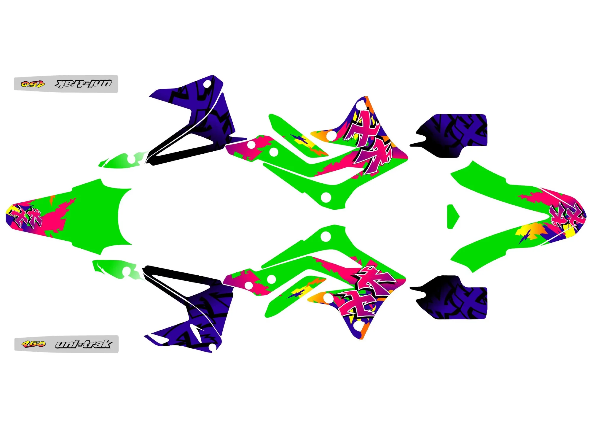 kit déco kawasaki 450 kxf (2012 2015) old