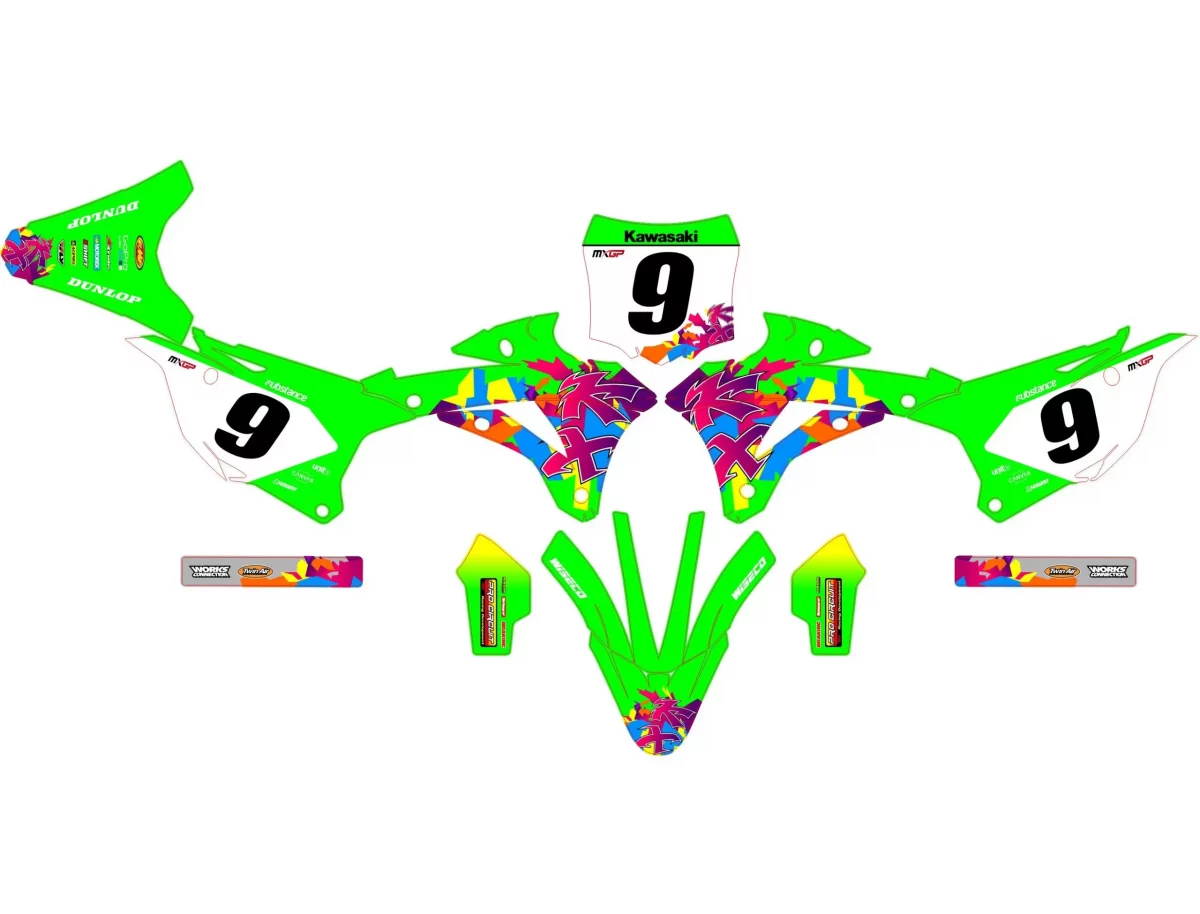kit déco kawasaki 85 kx (2022 2024) origine