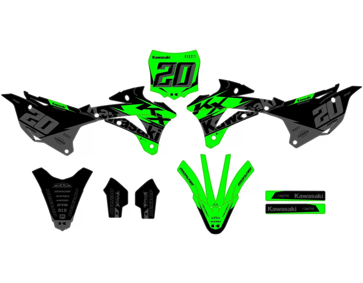 kit déco kawasaki 85 kx (2022 2024) race