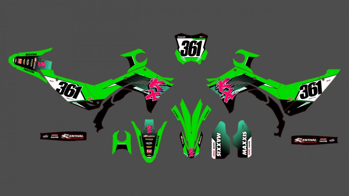 kit déco kawasaki 450 kxf (2024) origine #3