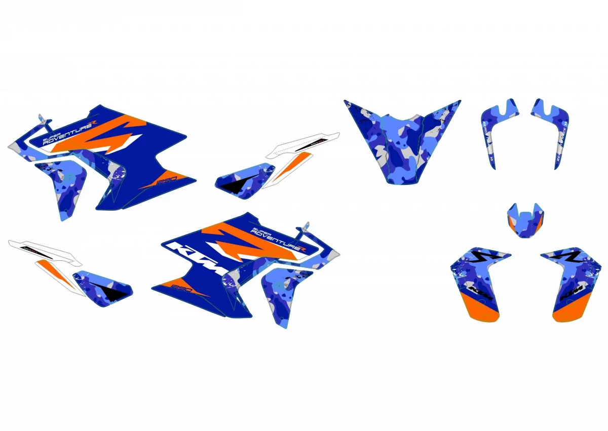 kit deco ktm 1290 super adventure r s camo bleu