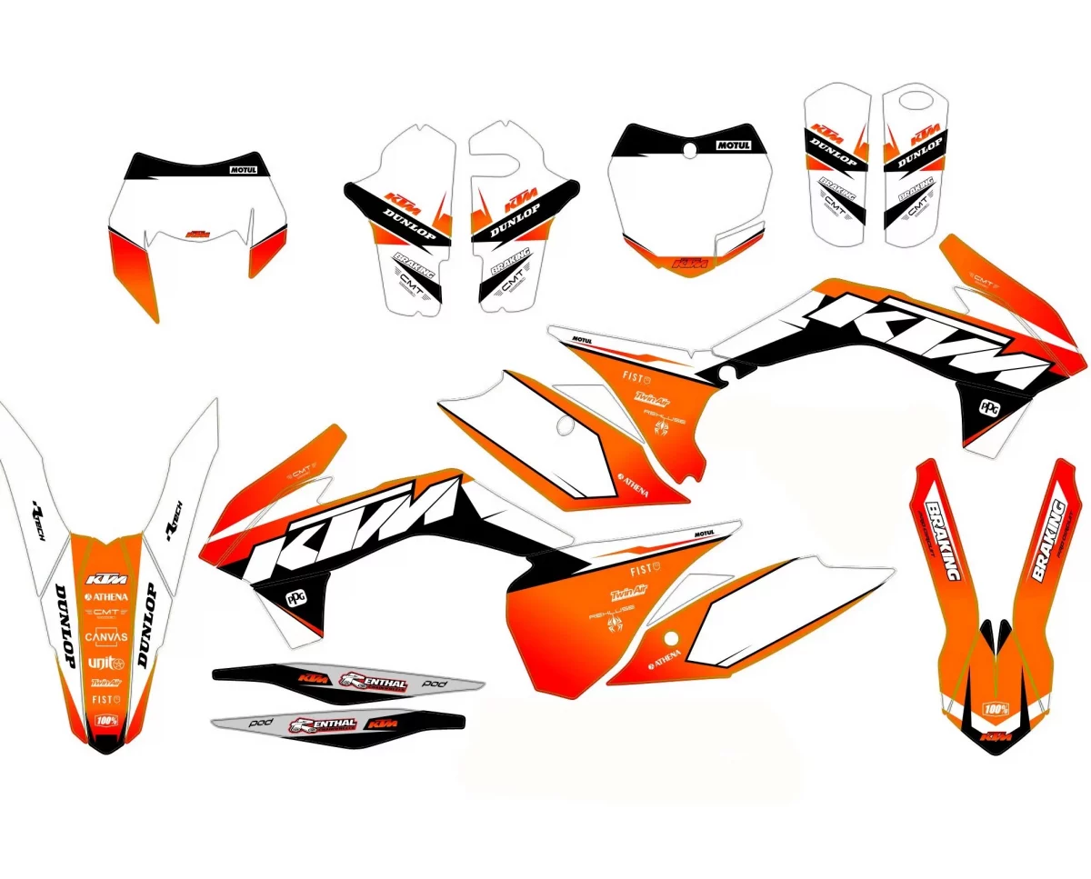kit déco ktm exc / exc f (2014 2016) origine