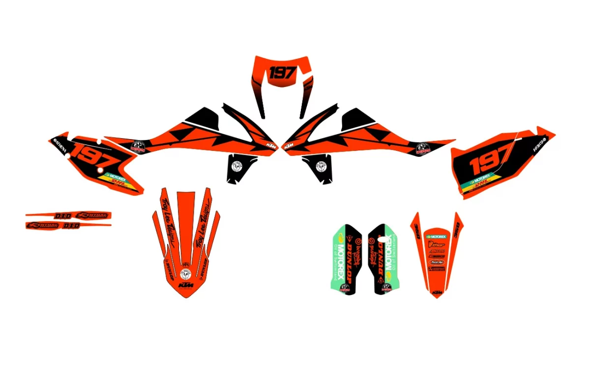 kit déco ktm exc / exc f (2017 2019) airon