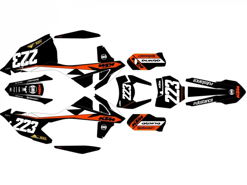 kit grafiche ktm exc / exc f (2017 2019) racing