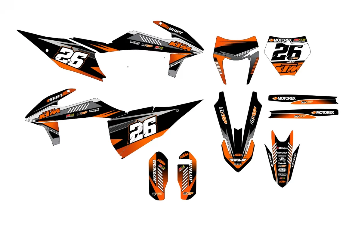 kit déco ktm exc / exc f (2020 2023) built