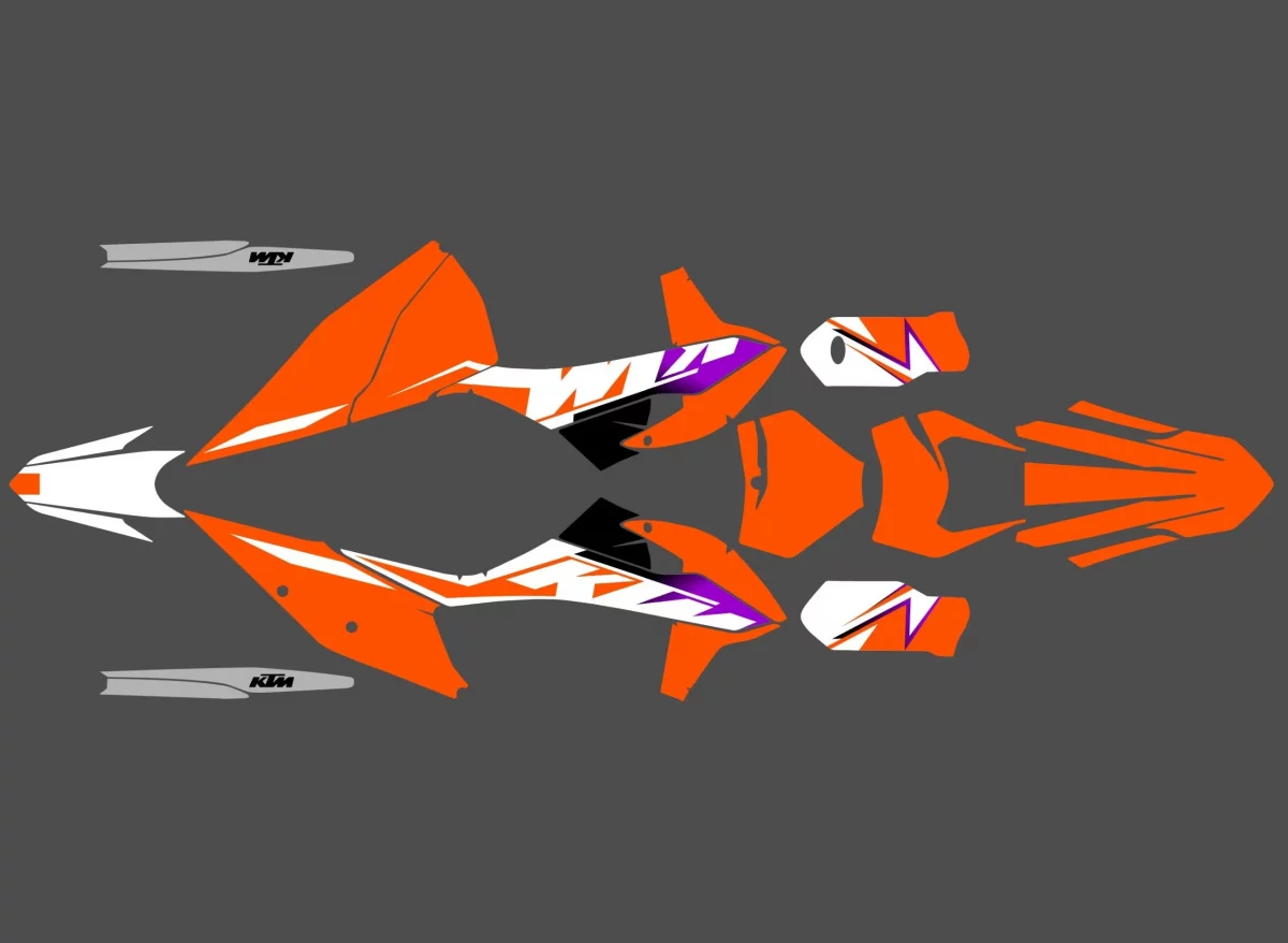 kit déco ktm exc / exc f (2020 2023) factory #4