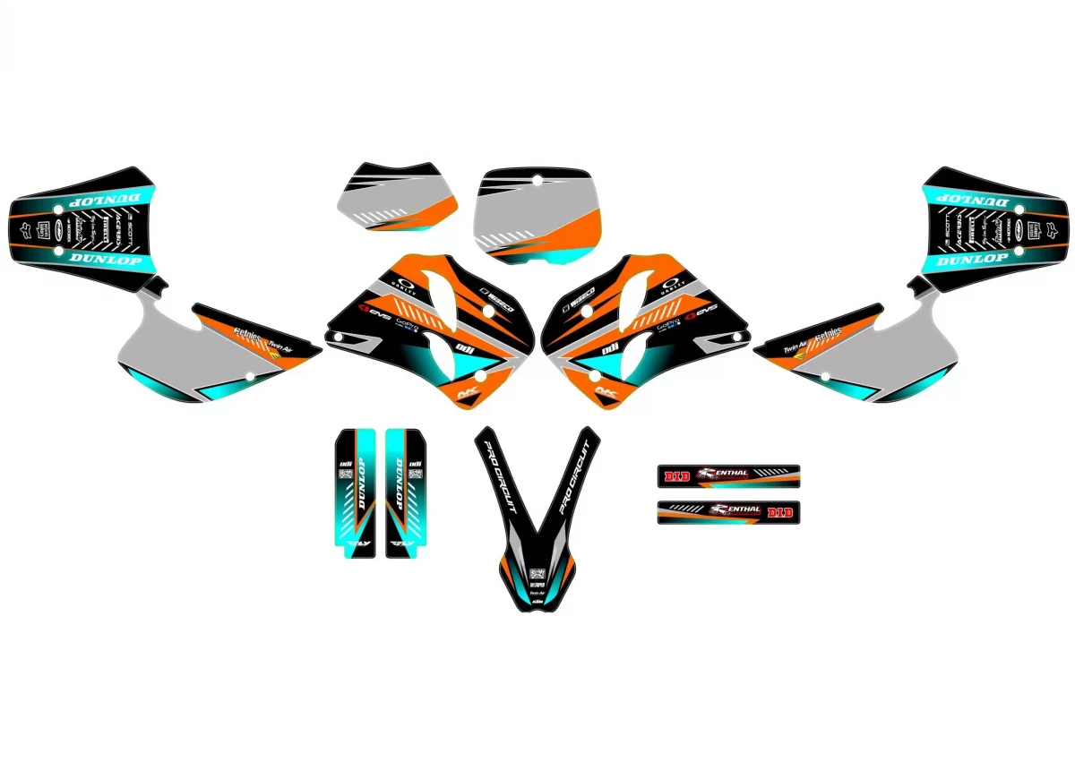 kit déco ktm sx / sxf (1993 1997) line bleu
