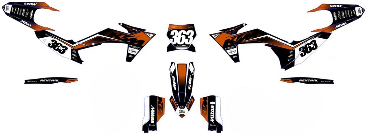 kit déco ktm exc / exc f (2024) brick