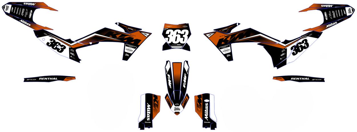 kit déco ktm exc / exc f (2024) brick