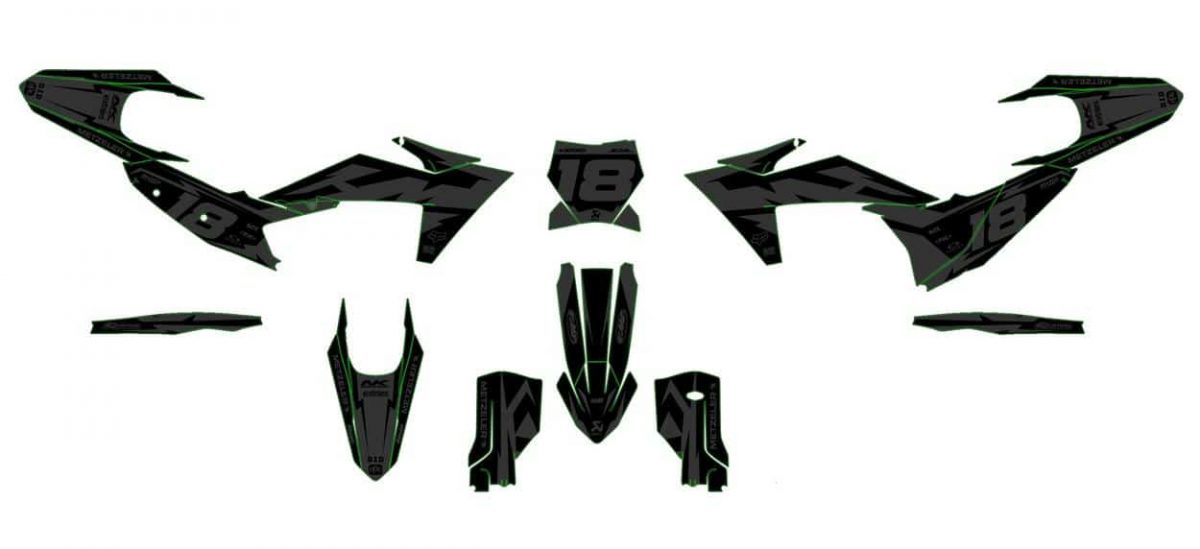 kit déco ktm exc / exc f (2024) factory gris