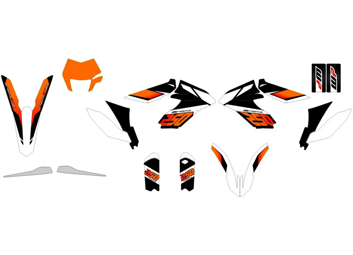 kit déco ktm freeride origine