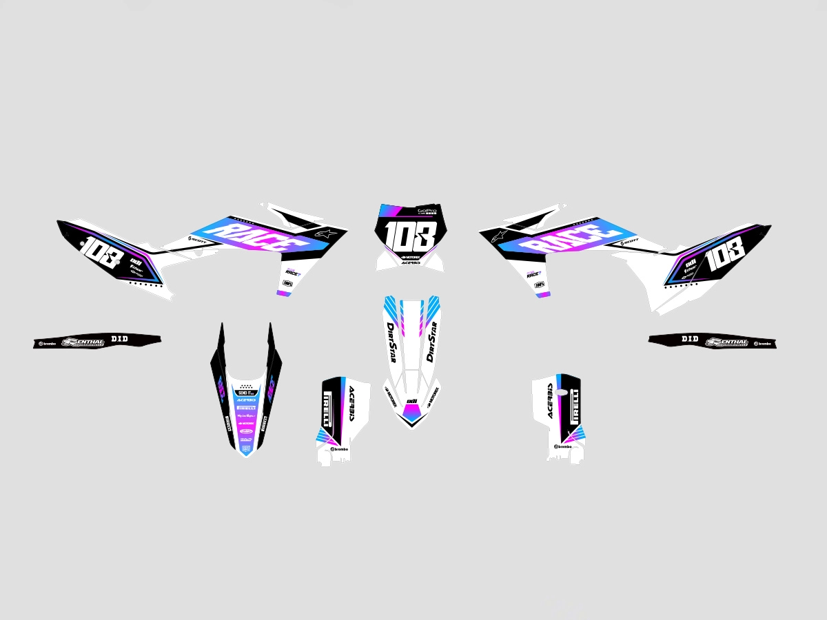 kit déco ktm sx / sx f (2023 2024) colors