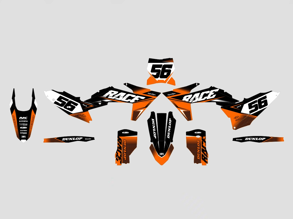 kit déco ktm sx / sx f (2023 2024) racing bleu