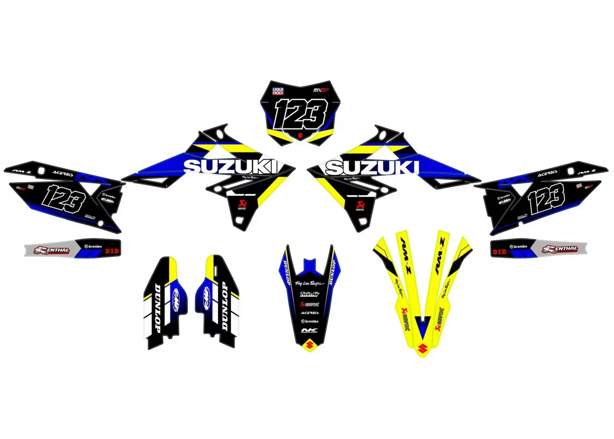 kit déco suzuki 250 rmz (2019 2024) moly