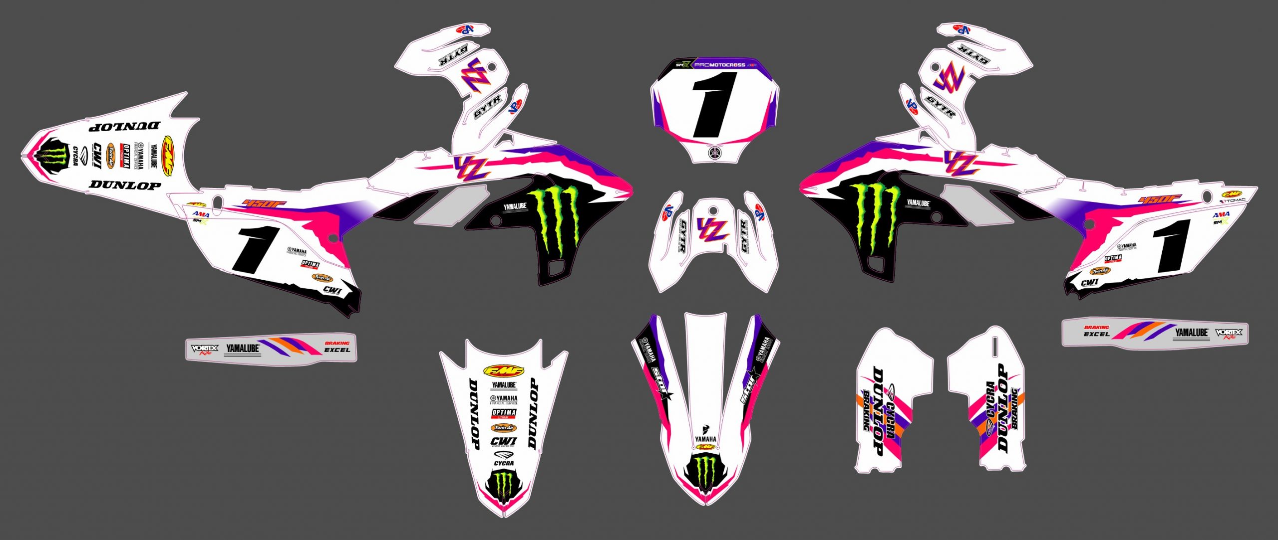 kit déco yamaha 450 yzf (2023 2024) spécial edition origine