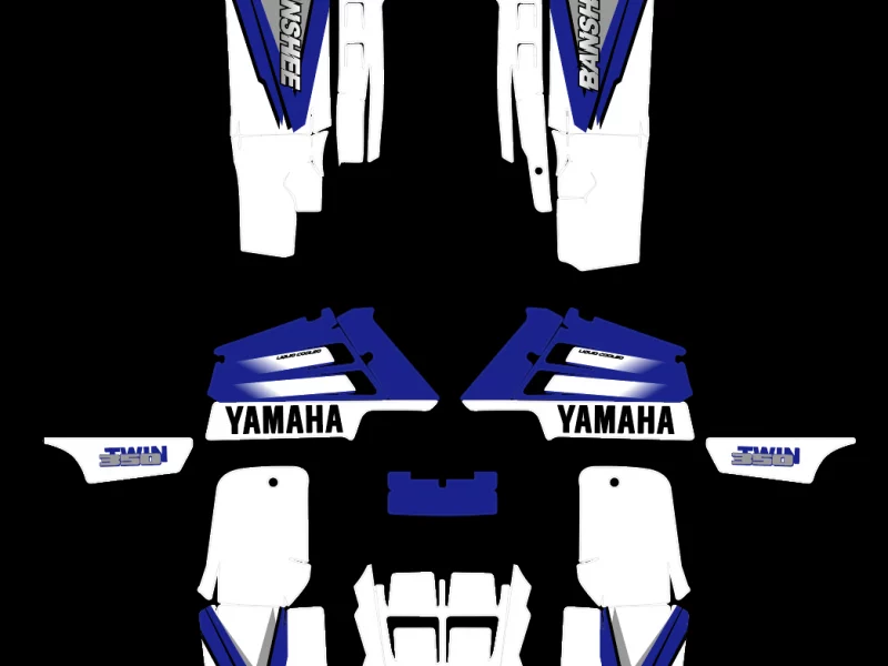 kit déco yamaha 350 banshee origine bleu
