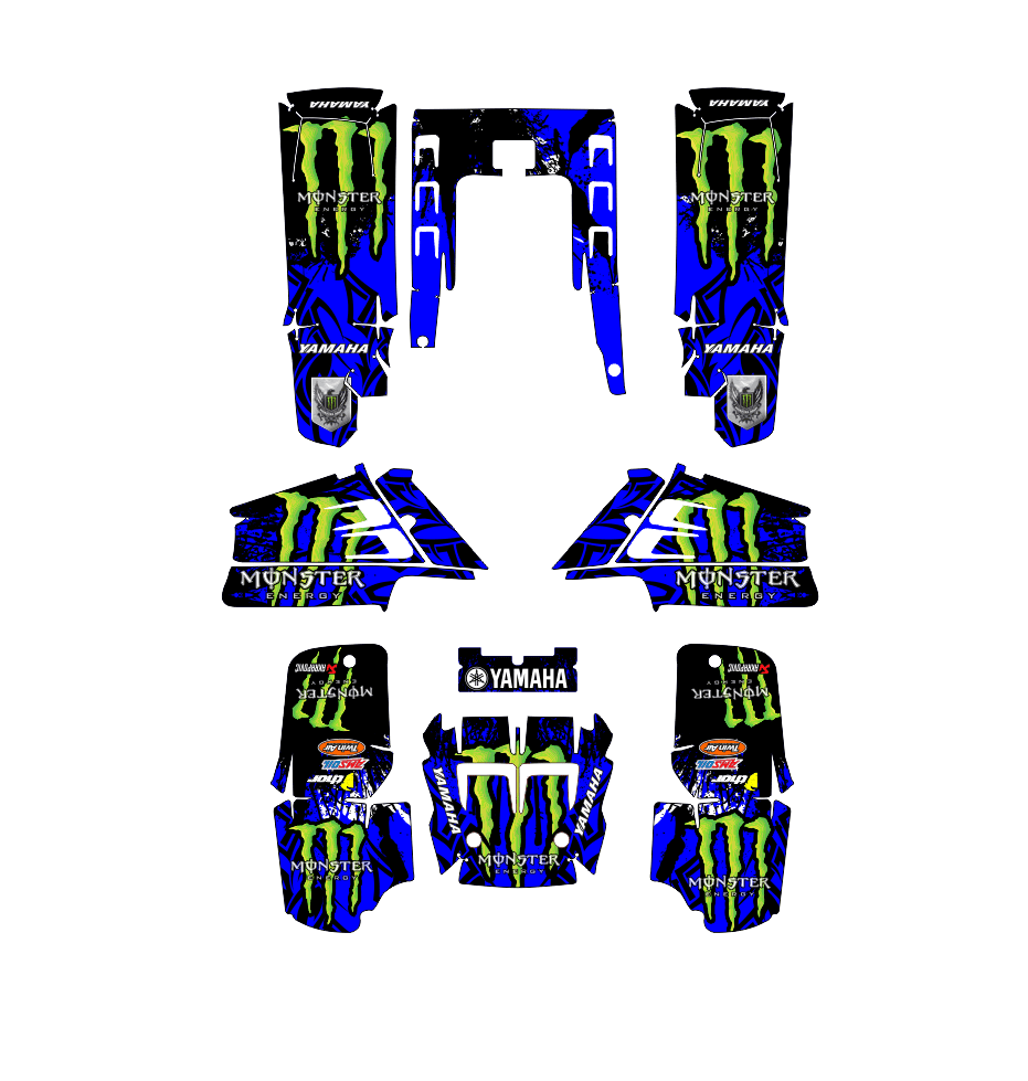 kit déco yamaha 350 banshee monster bleu