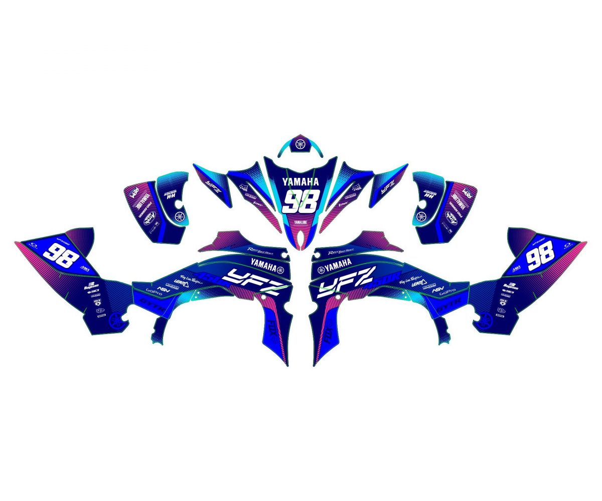 kit déco yamaha yfm 450 yfz neon