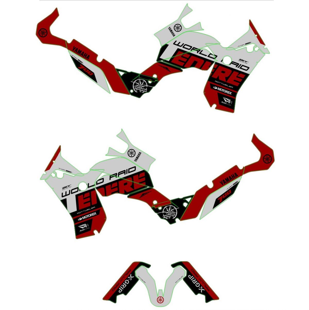 kit déco yamaha 700 tenere sang