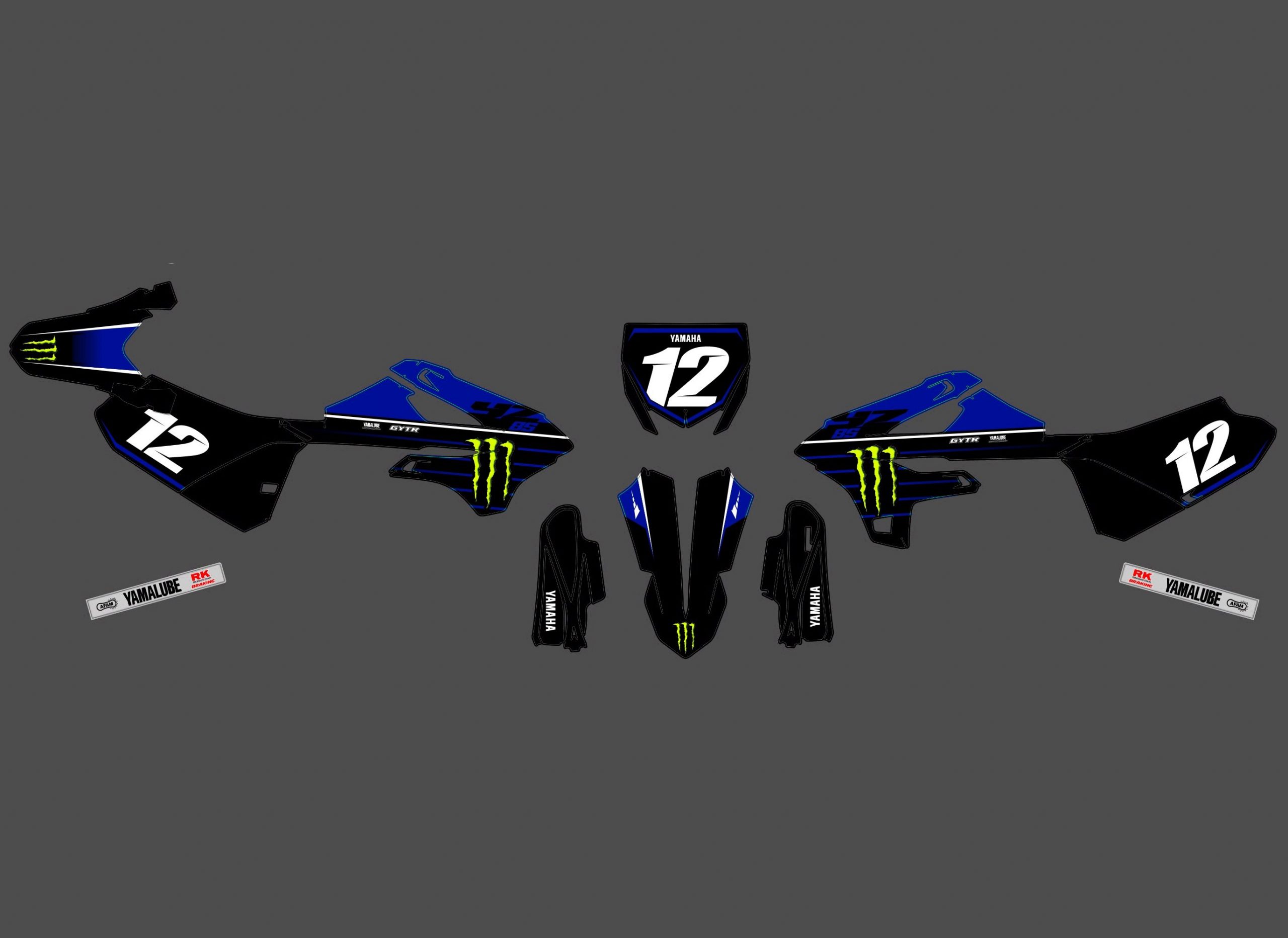 kit déco yamaha 85 yz monster #2