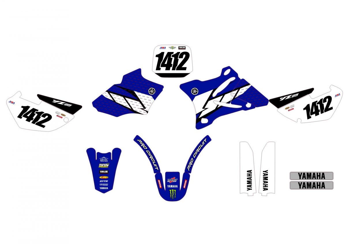 kit déco yamaha 85 yz origine