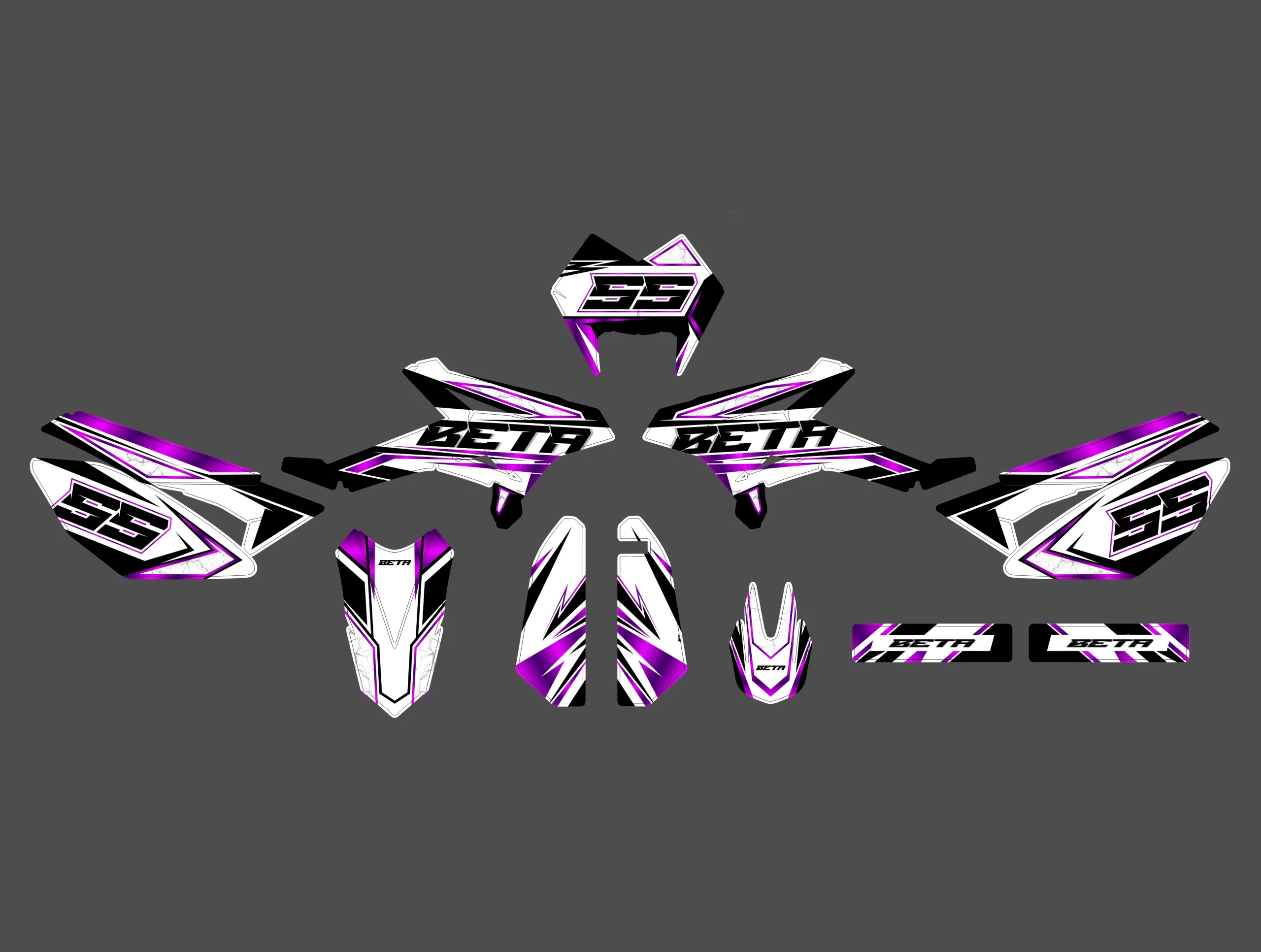 kit déco beta 50 – airon violet – 2011 2020
