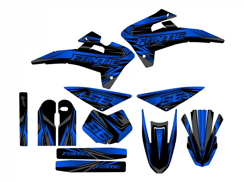fantic xm / xe 50 deco kit – race blue