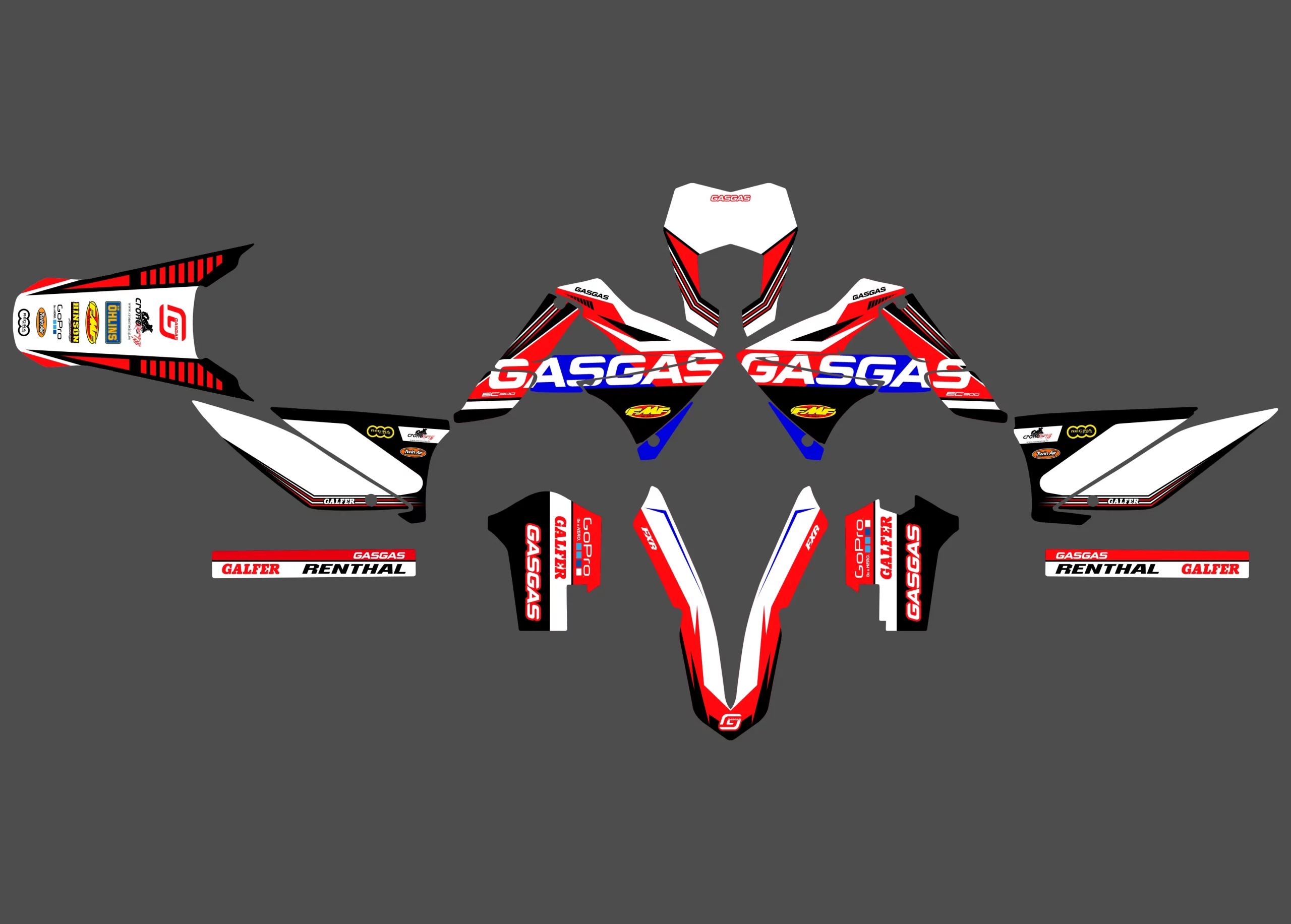 kit déco gasgas ec (2010 2011) fast