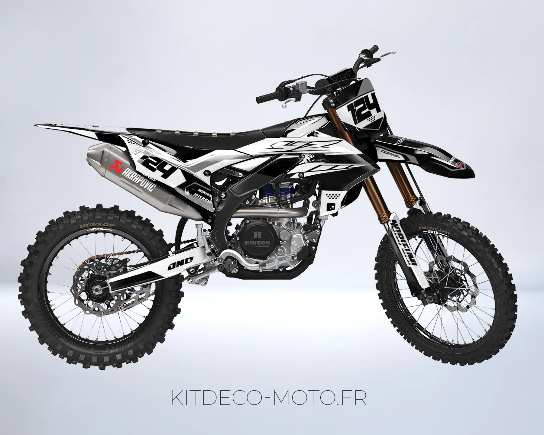 kit déco yamaha 450 yzf (2023 2024) race noir