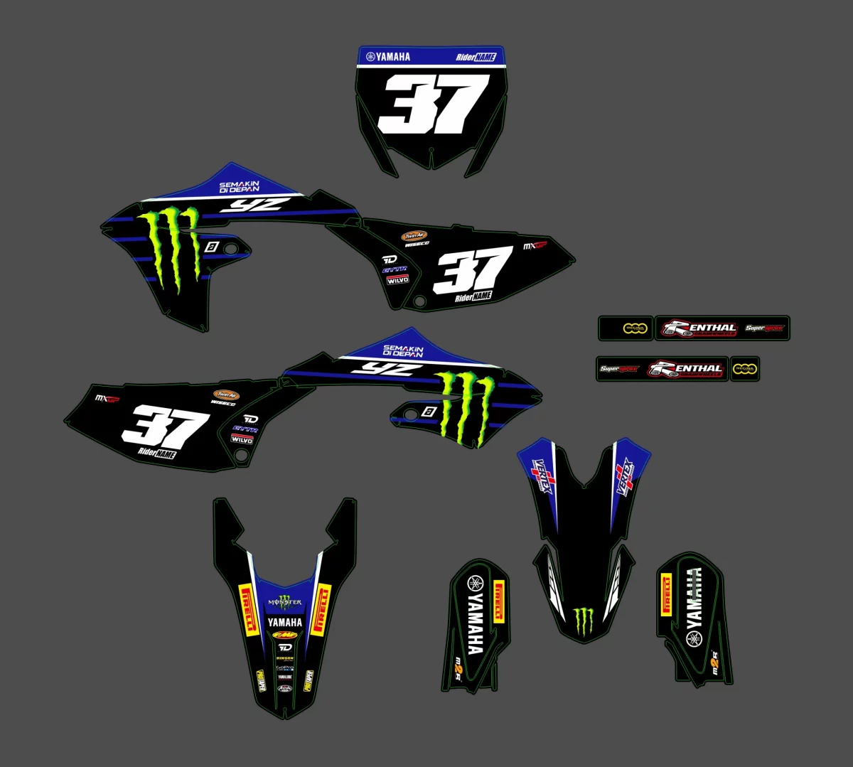 kit déco yamaha 65 yz monster