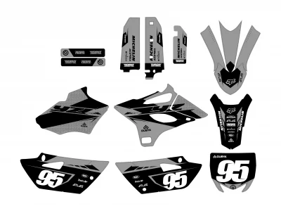 yamaha 85 yz (2015 2021) factory gray graphic kit