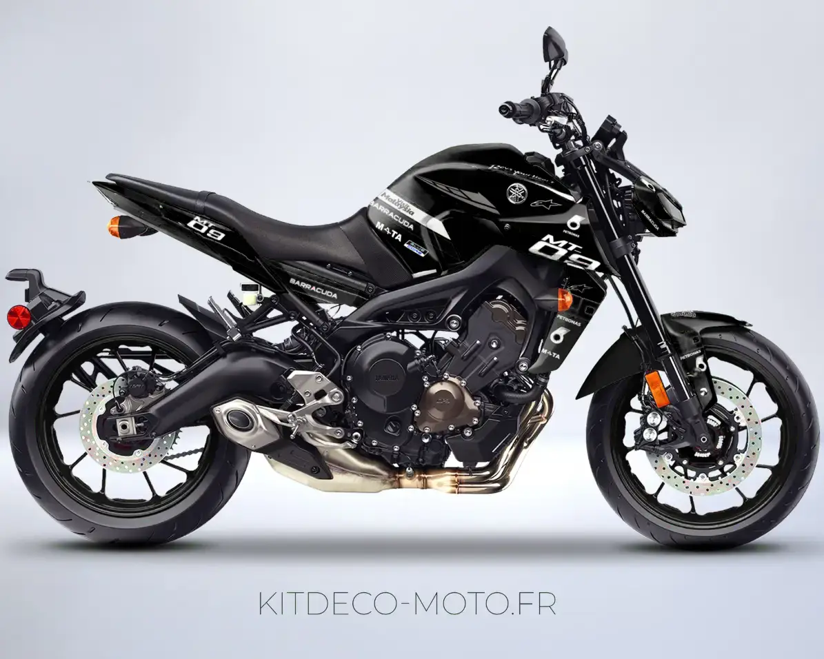 kit déco yamaha mt 09 petronas noir