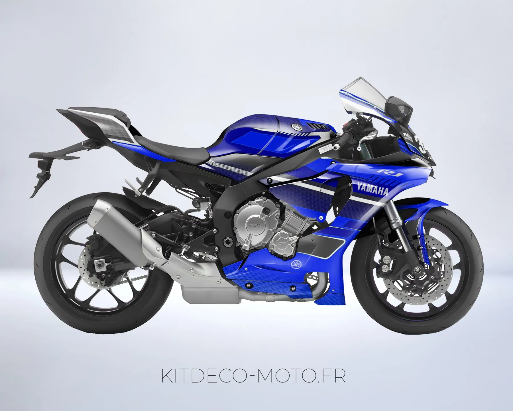 kit déco yamaha r1 airline bleu