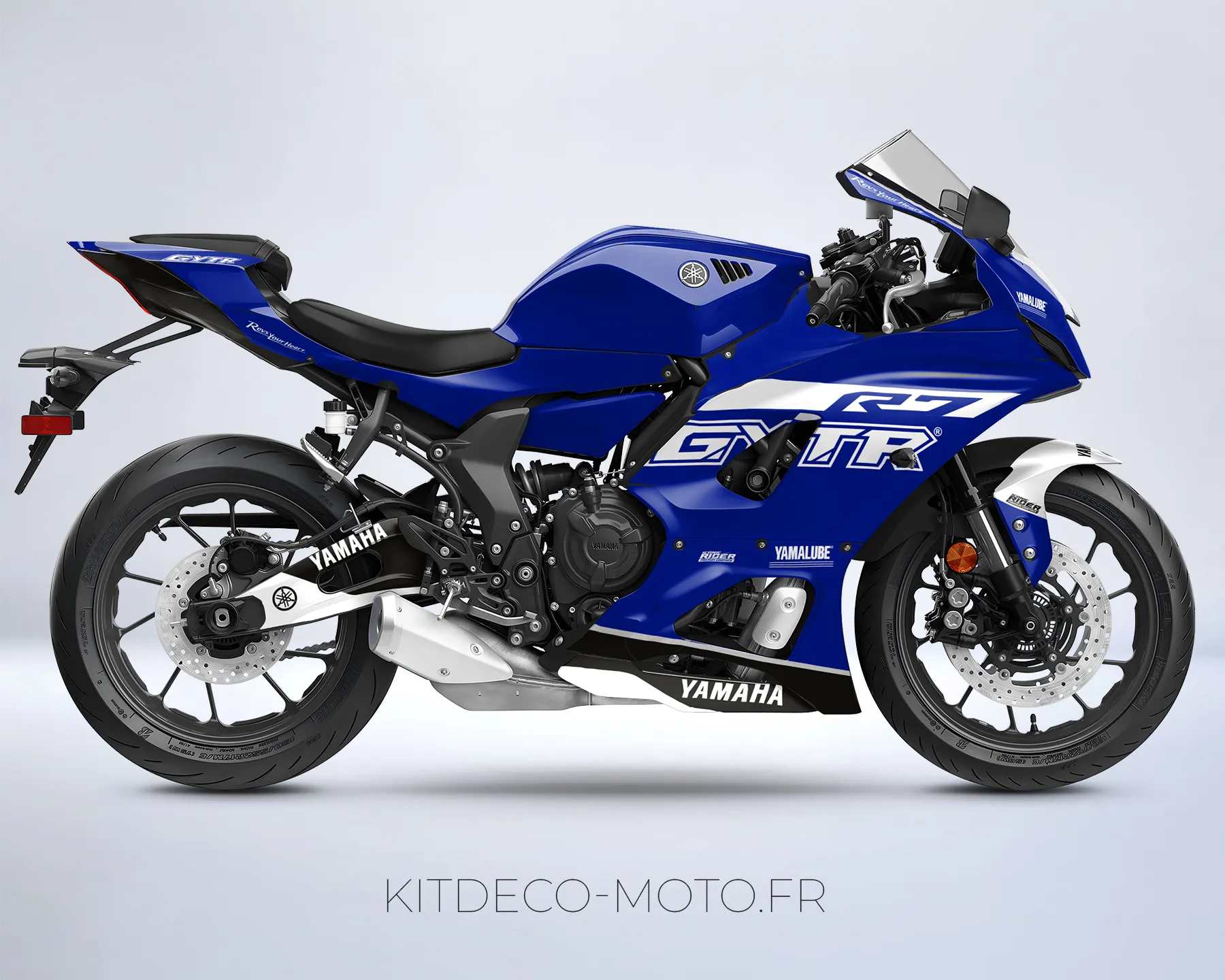 kit déco yamaha r7 gytr bleu