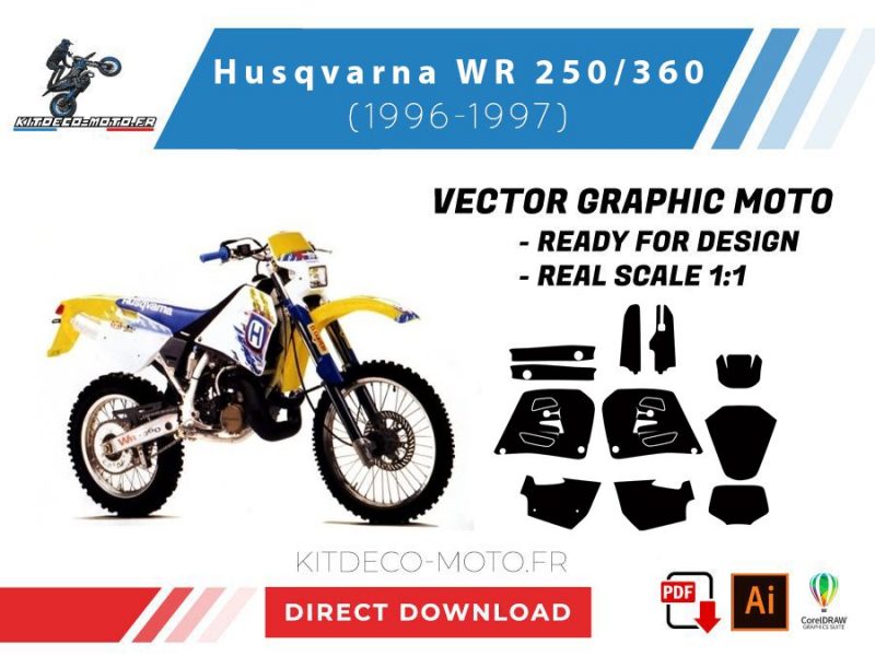 modello husqvarna 250 360 (2014 2016) vettoriale (copia)