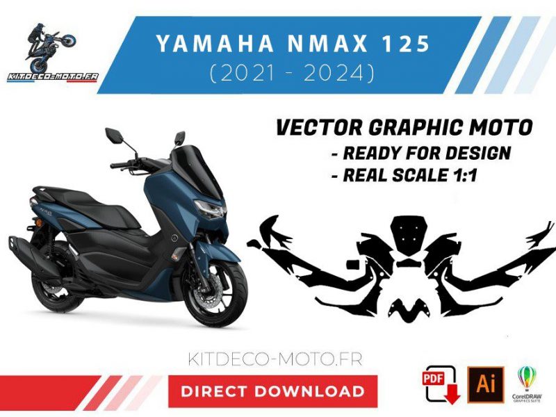 modello yamaha nmax (2015 2020) vettoriale