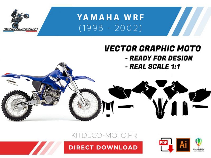 plantilla yamaha 250/400/426 wrf (1998 2002) vectorial