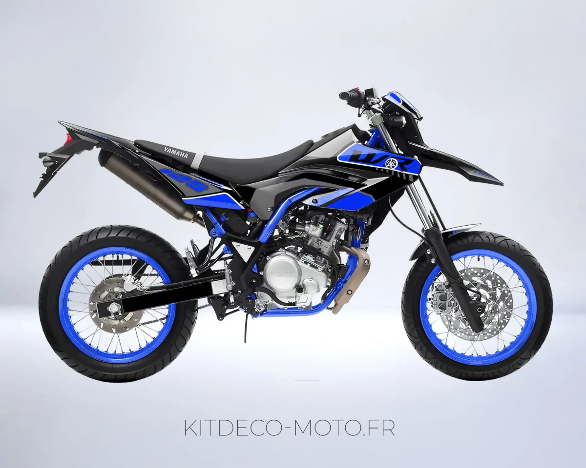 kit déco yamaha wr 125 type origine bleu