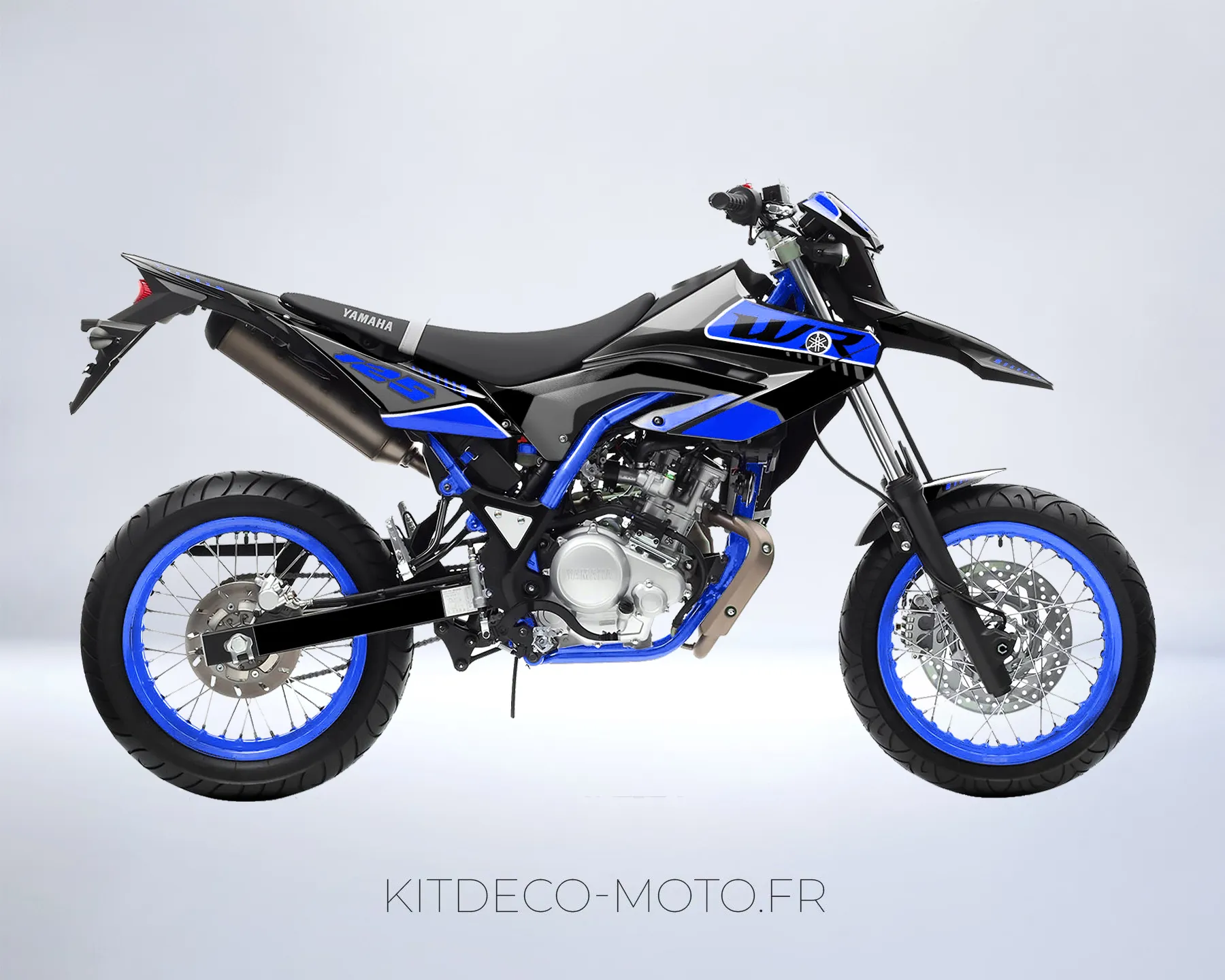 kit déco yamaha wr 125 type origine bleu