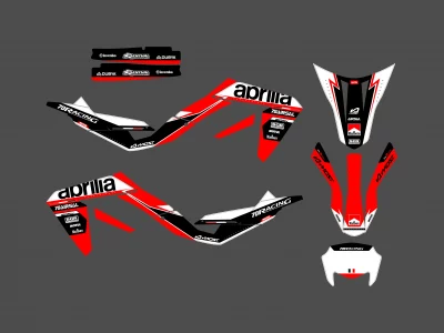 Kit grafiche racing Aprilia 50 rx/sx (2006 2017).