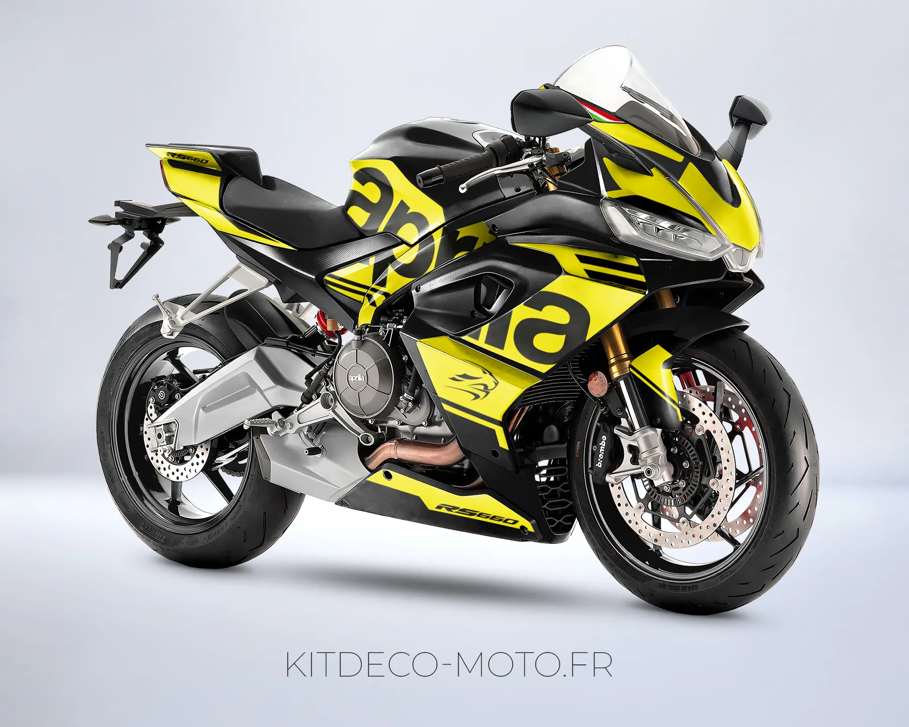 kit déco aprilia rs 660 – origine jaune