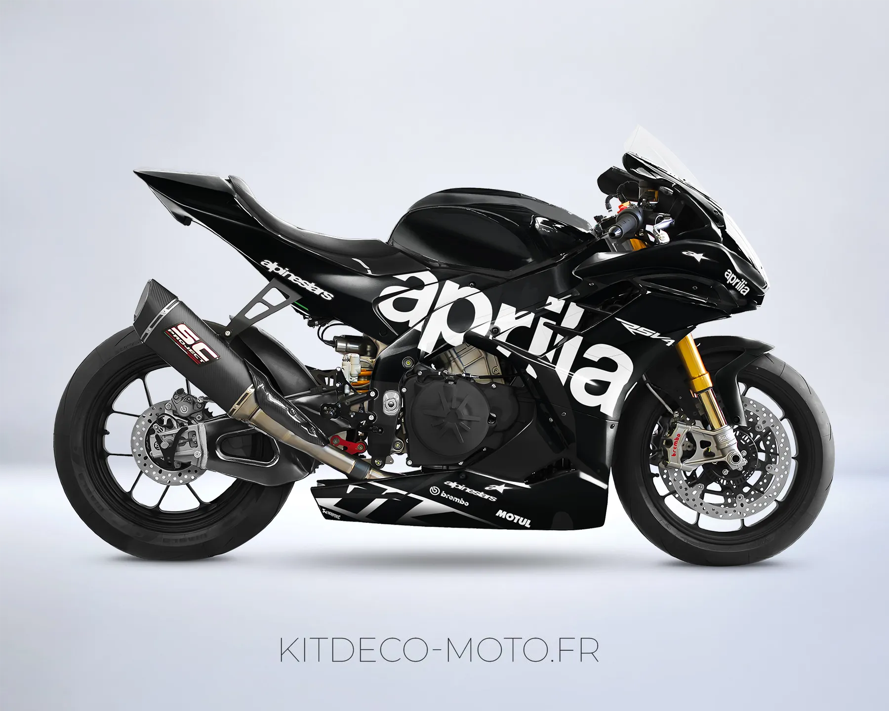 kit déco aprilia rsv4 1100 – race noir