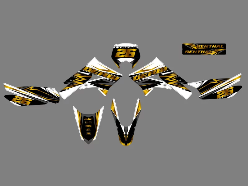 Derbi 50 x Treme / Racing Loop Gold Grafik-Kit