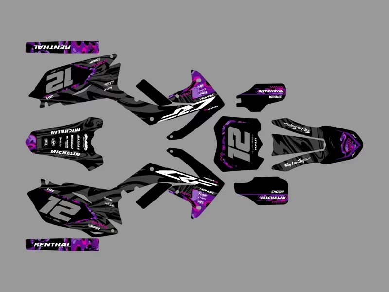honda 450 crf (2009 2012) graphic kit purple