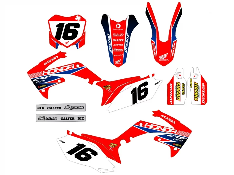 honda 450 crf (2009 2012) race graphic kit