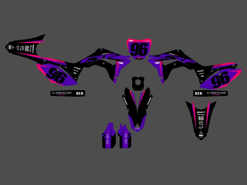 honda 250 crf (2018 2021) graphic kit – purple