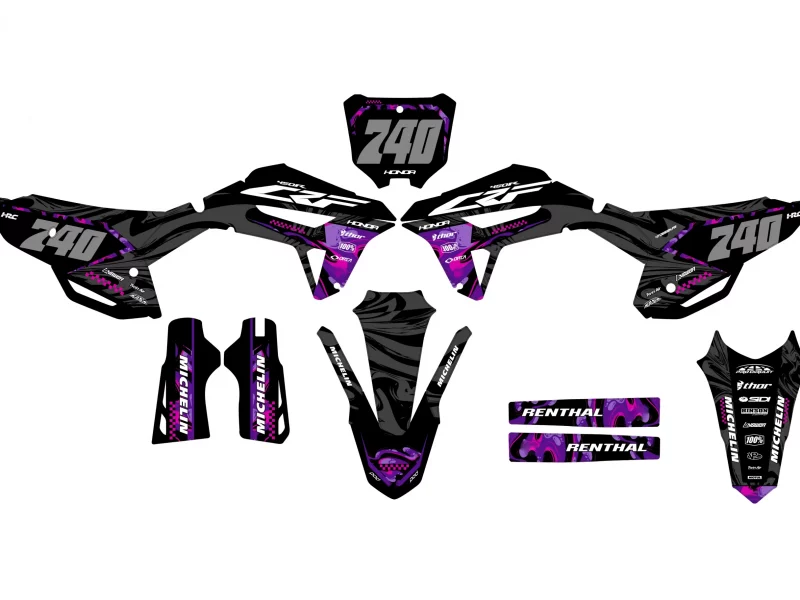 kit déco honda 450 crf (2021 2024) purple