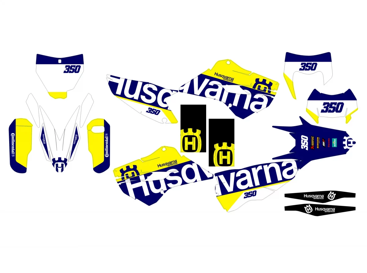 husqvarna te / fe graphic kit (2014 2016) original type