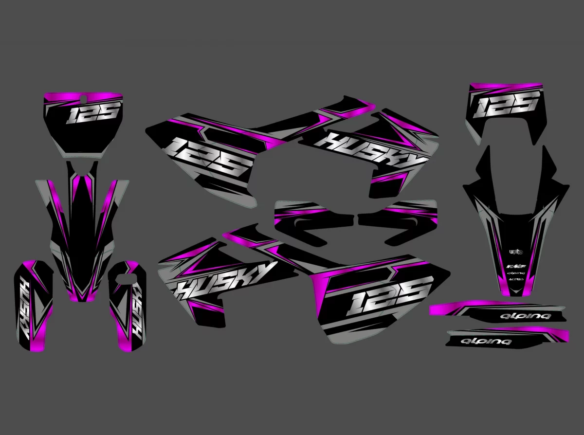 kit déco husqvarna tc / fc / fs (2016 2018) gotam rose