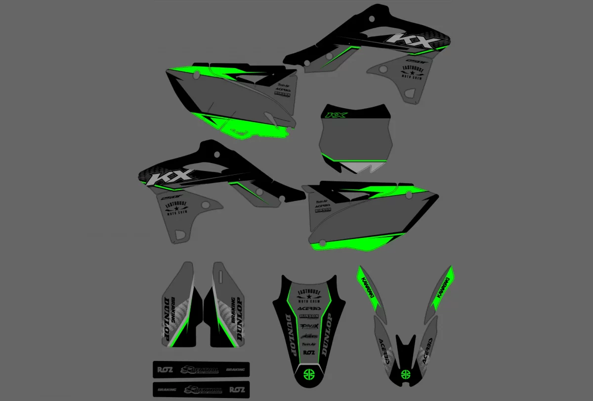 kit déco kawasaki 250 kxf (2013 2016) racing